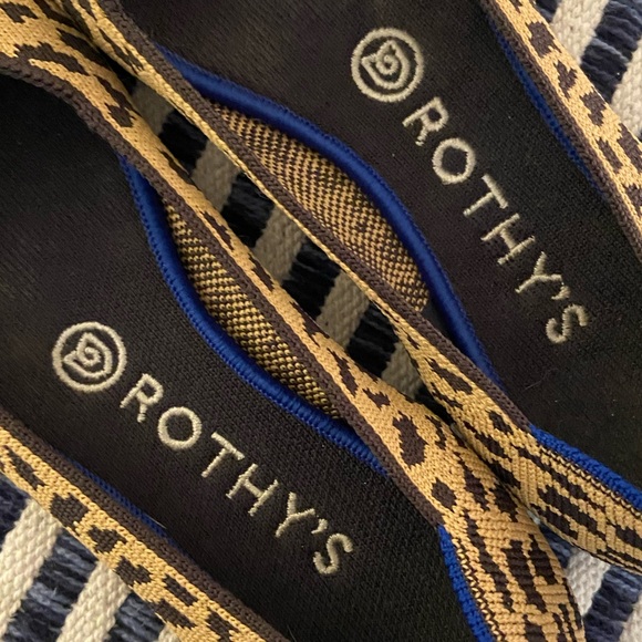 Rothy’s The Point Leopard Flats, Retired Print, Size 8 - Picture 10 of 15